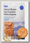Крекеры Natural Brown Rice Crackers White Seasame