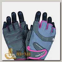 Перчатки женские Klaudia 93 MFG930 - серо-розовые