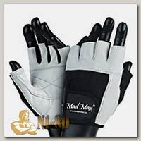Перчатки Fitness MFG444 - бело-черные