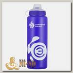 Бутылка (S12) - азурит (синий, белый логотип)